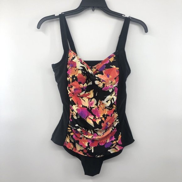 Tropical Escape Other - Tropical Escape Swimsuit Womens 12 Used Floral One Piece